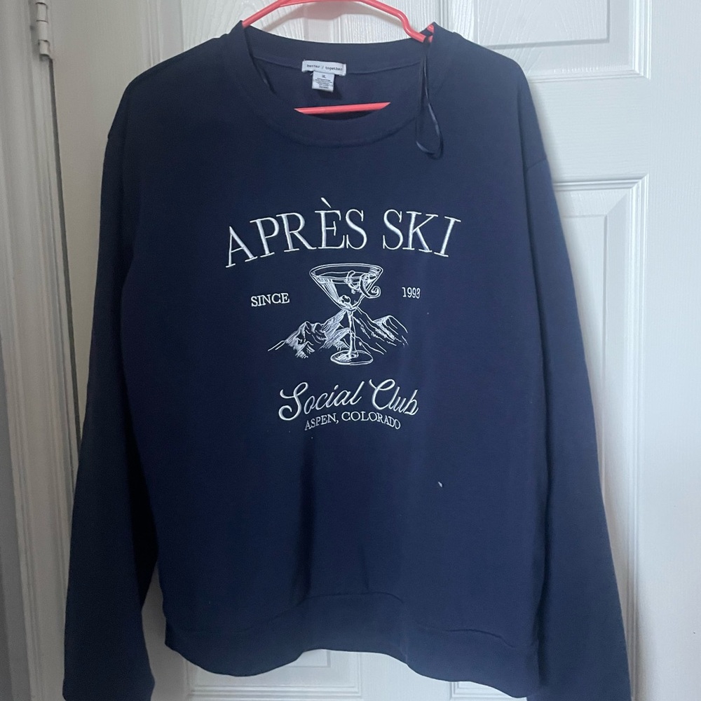 Together Navy Après Ski Sweater